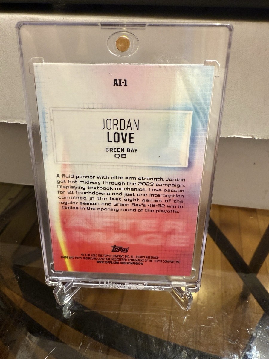 2025 Topps Signature Jordan Love After Image AI-1 | eBay