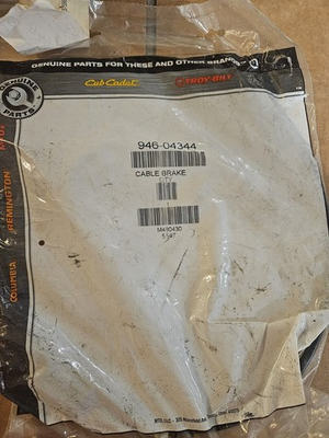 #ad Cub Cadet Brake Cable 946 04344 $43.69