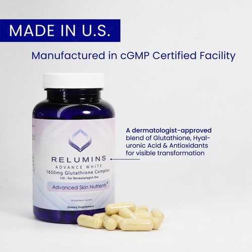 Relumins Advance White Glutathione Complex w/ Relumins Vitamin C 1,650mg, 90 Cap