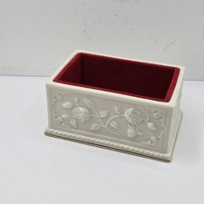 Ceramic Square 4.25" Jewelry Tray Small Ring Dish Holder Trinket Lenox