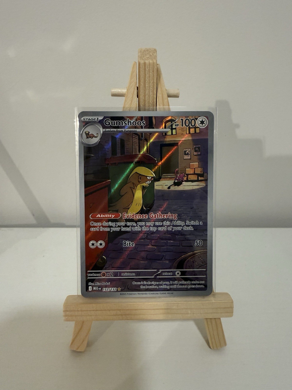 Pokémon Gumshoos 153/132 Me01: Mega Evolution Holo NM