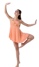 Seasons of Love CORAL Child Small Dance Costume Lyrical Boy Shorts Unitard New