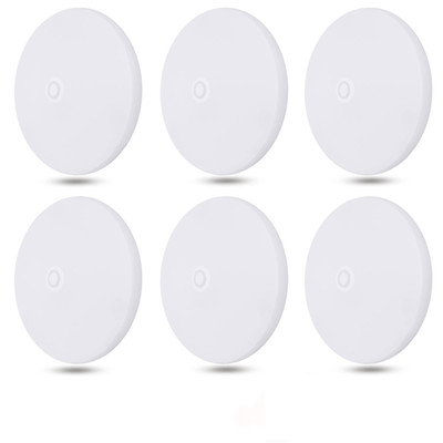 Facon 6-Pack Ultra Slim 4.5 12V Rv Puck Lights W/Switch Sy-Sm45 4000K Cool