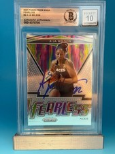 2021 PANINI PRIZM WNBA "FEARLESS" - A'JA WILSON - SIGNED BECKETT CERT. AUTO 10