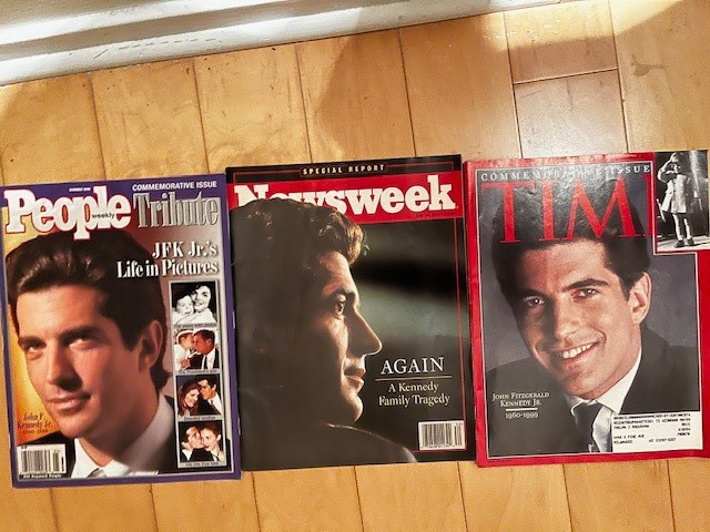 3 JFK JR 1999 MAGAZINES, TIME, PEOPLE, NEWSWEEK, JOHN F. KENNEDY JR