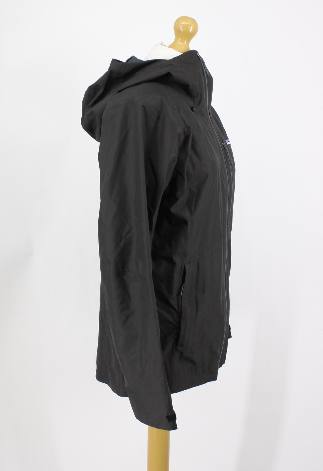 PATAGONIA POWDER TOWN WOMENS SHELL JACKET HOODED UK S BLACK RRP £320 AD image 2