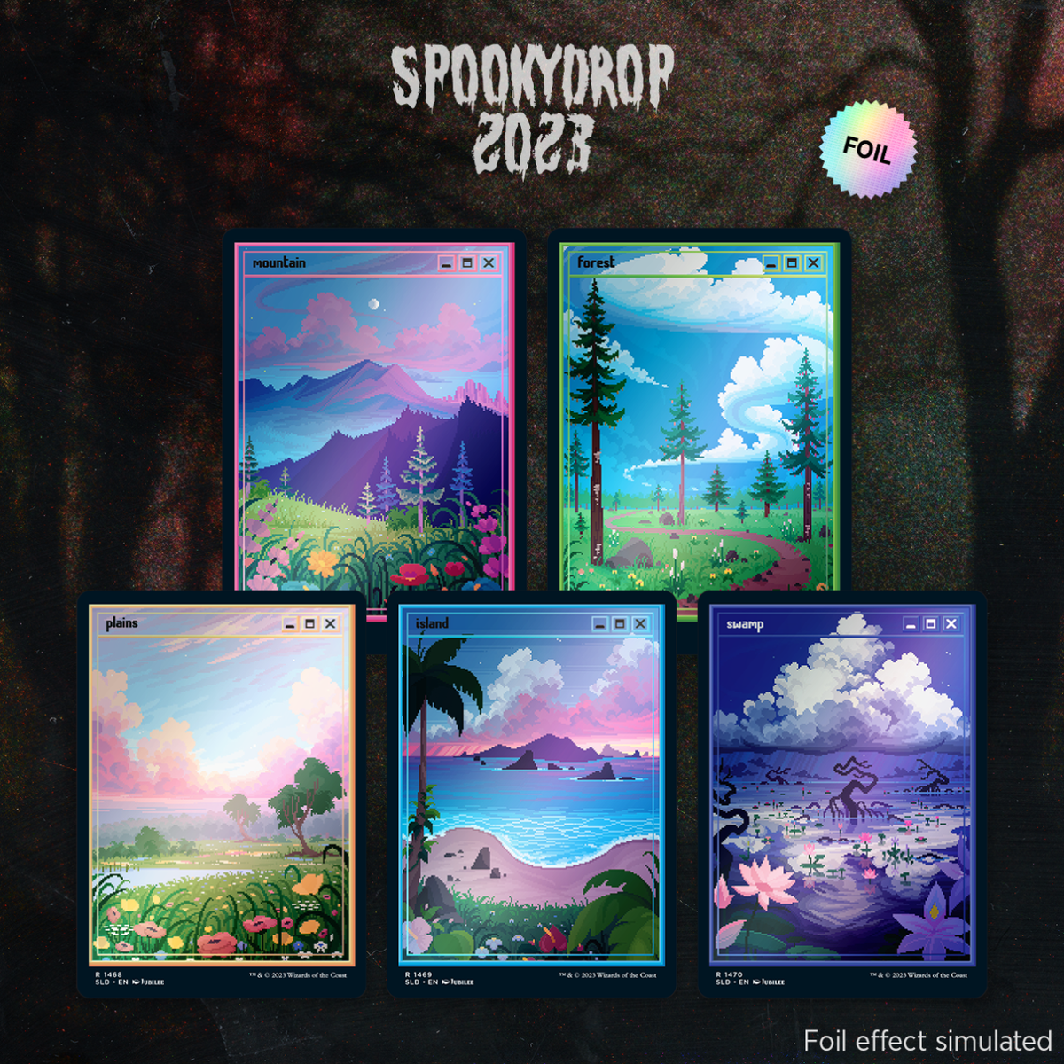 Magic the Gathering MTG Secret Lair PixelLands_v02.jpg (Foil)! | eBay