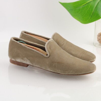 Vince Bray Venetian Loafer Women's Size Taupe Gray Crushed