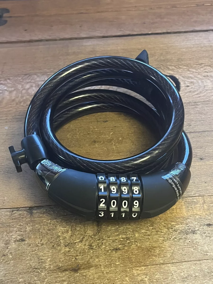 On Guard Bicycle Lock Combination Cable 6 Good Condition Bike