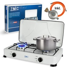 ZMC Gaskocher Campingkocher 2-flammig inkl. S...