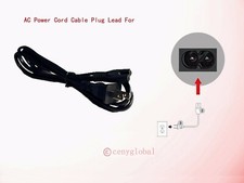 2-Pin AC Power Cable Fig 8 Cord Plug For HP Photosmart All-in-One Inkjet Printer