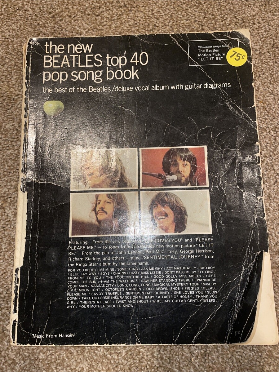 The NEW BEATLES Top 40 Pop Song Book From The Motion Picture