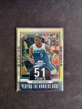 2023-24 Contenders Optic Anthony Edwards Playing The Numbers Game Silver No. 9