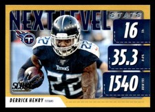 Derrick Henry 2020 Score Next Level Stats Gold  Card #NLS-DH Titans