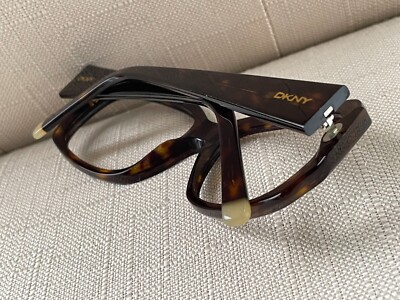 Vintage DKNY Eyeglasses Frame Dark Brown Tortoise DY4048 55  display picture 1