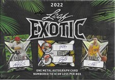 2022 Leaf Exotic Multi-Sport Sealed Box - 1 Autograph card per box