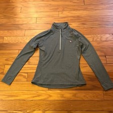 Levelwear Jacket Womens Small Gray Heather Charcoal Quarter Zip Pullover