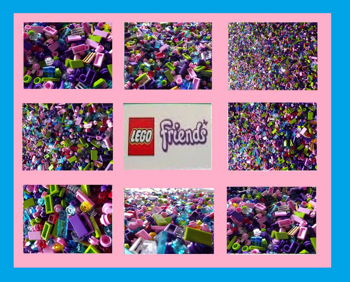 500 GIRL FRIENDS NEW LEGO LEGOS PIECES FROM HUGE BULK LOT