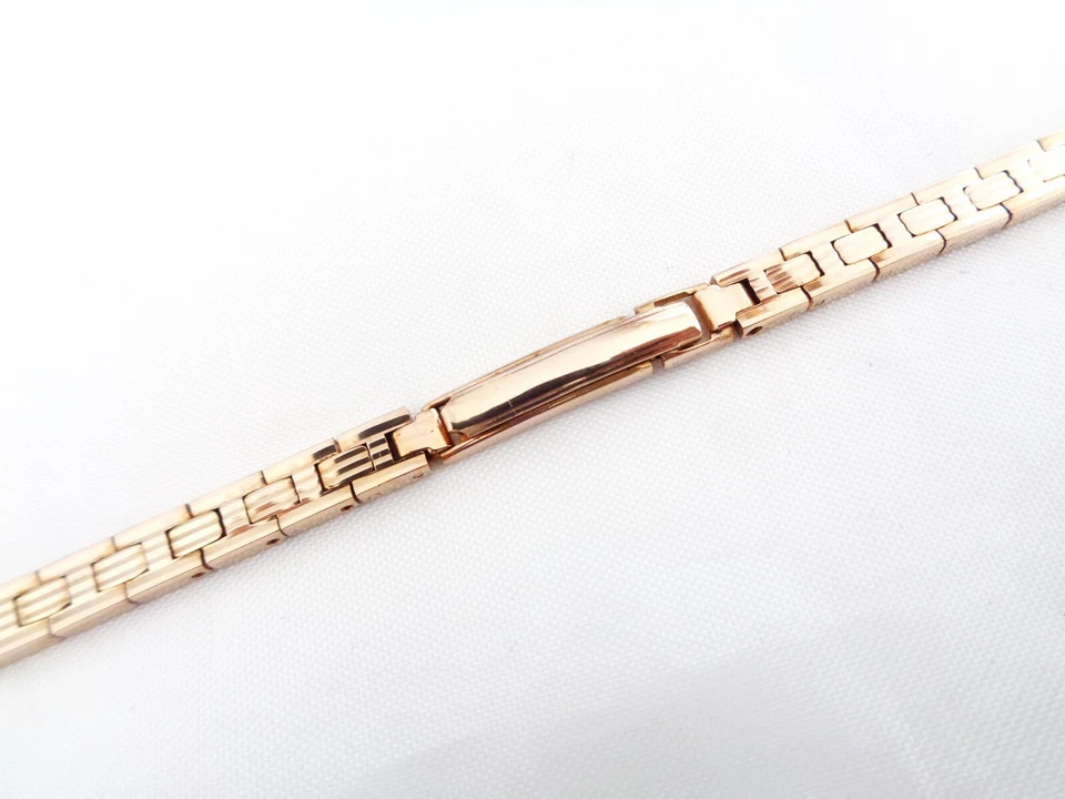 Reloj Pulsera Damas Vintage 9 mm S.B.B.N Años 50 Nuevo Antiguo Stock Chapado en Oro Rosa Foto 3 de 4