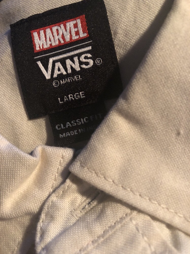 vans marvel button up