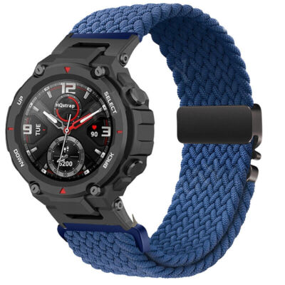 Braided Nylon Loop Watch Band Strap For Huami Amazfit T-Rex 3/2/T-Rex/T-Rex Pro