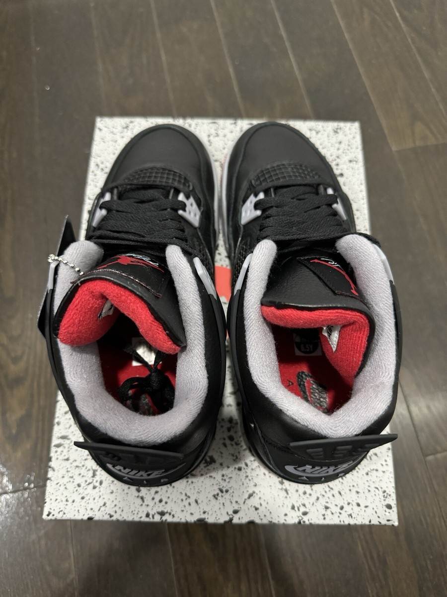 NEW Nike Air Jordan 4 Retro Bred Black Red Reimagined FQ8213-006