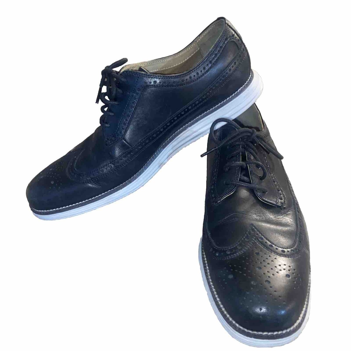 Cole Haan Original Grand OS Wingtip Oxford Black Leather  display picture 3
