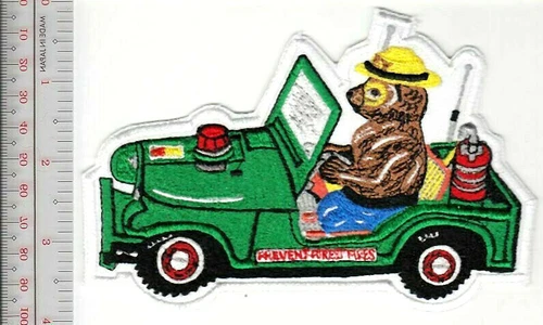 Smokey the Bear Smokey Patrolling with Jeep Prevent Forest Fires vel NO TARIFF