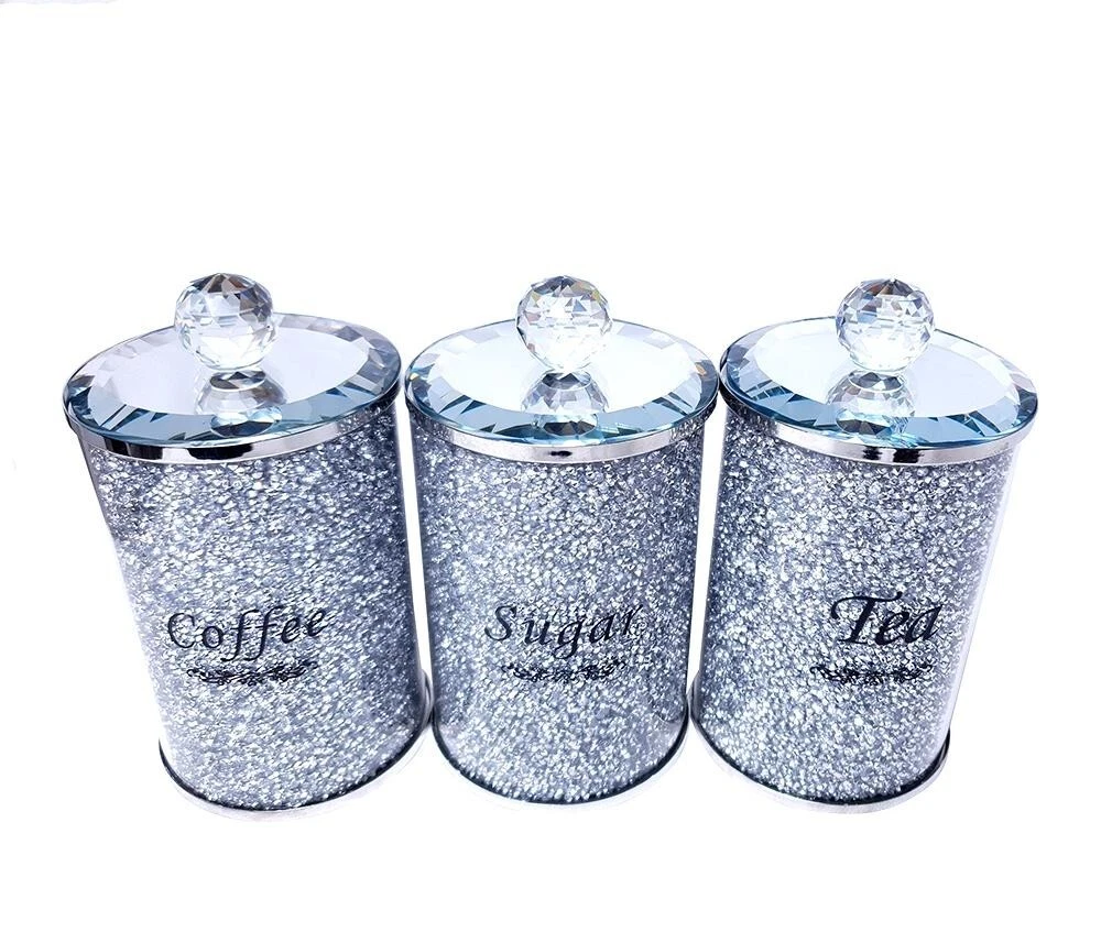 Bling tea hotsell coffee sugar canisters