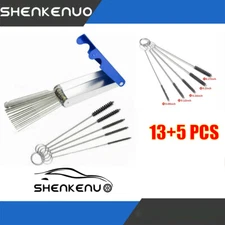 Carburetor Carb Jet Cleaning Tool Set Wire Cleaner Kit For Motorcycle ATV Part