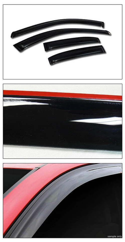 Topline For 1999-2003 Mitsubishi Galant Sun Rain Guard Vent Shade Window Visors - Image 4 of 4