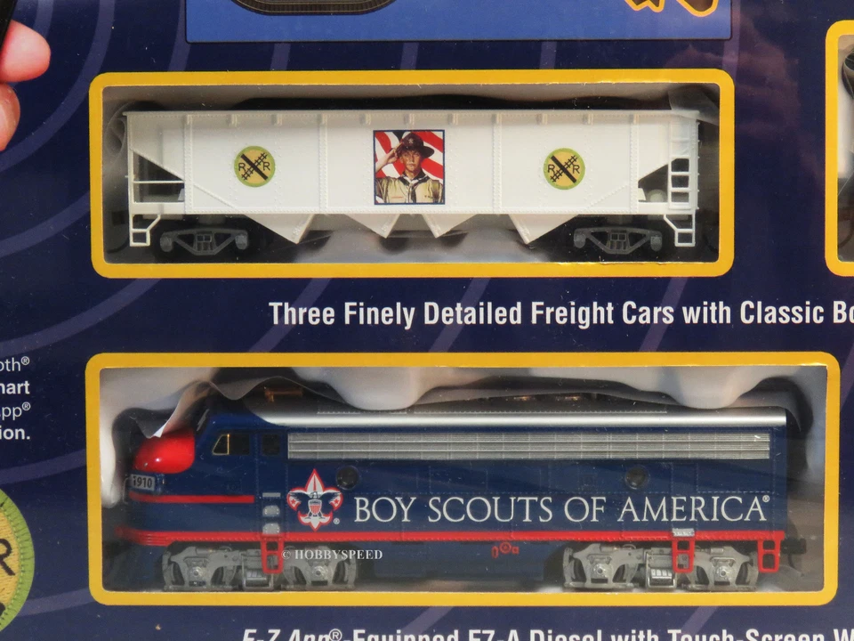 BACHMANN BSA SCOUT SPECIAL HO SCALE TRAIN SET E-Z APP control ez track 01503 NEW - Image 3 of 4