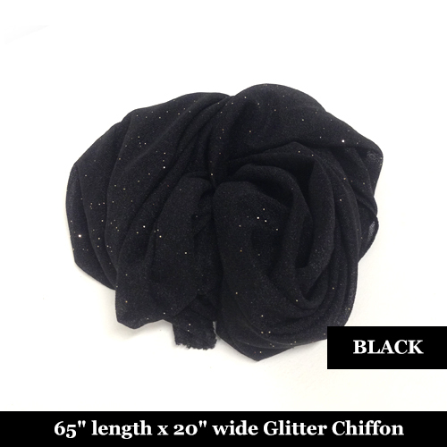Glitter Chiffon Scarf 12 Colours No Fringe 1pc or 2pcs -Fast Ship From Sydney - Picture 30 of 34