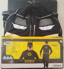 Rubies BATMAN DC Halloween Costume Hooded Jumpsuit Cosplay Adult L 36/38 Mens