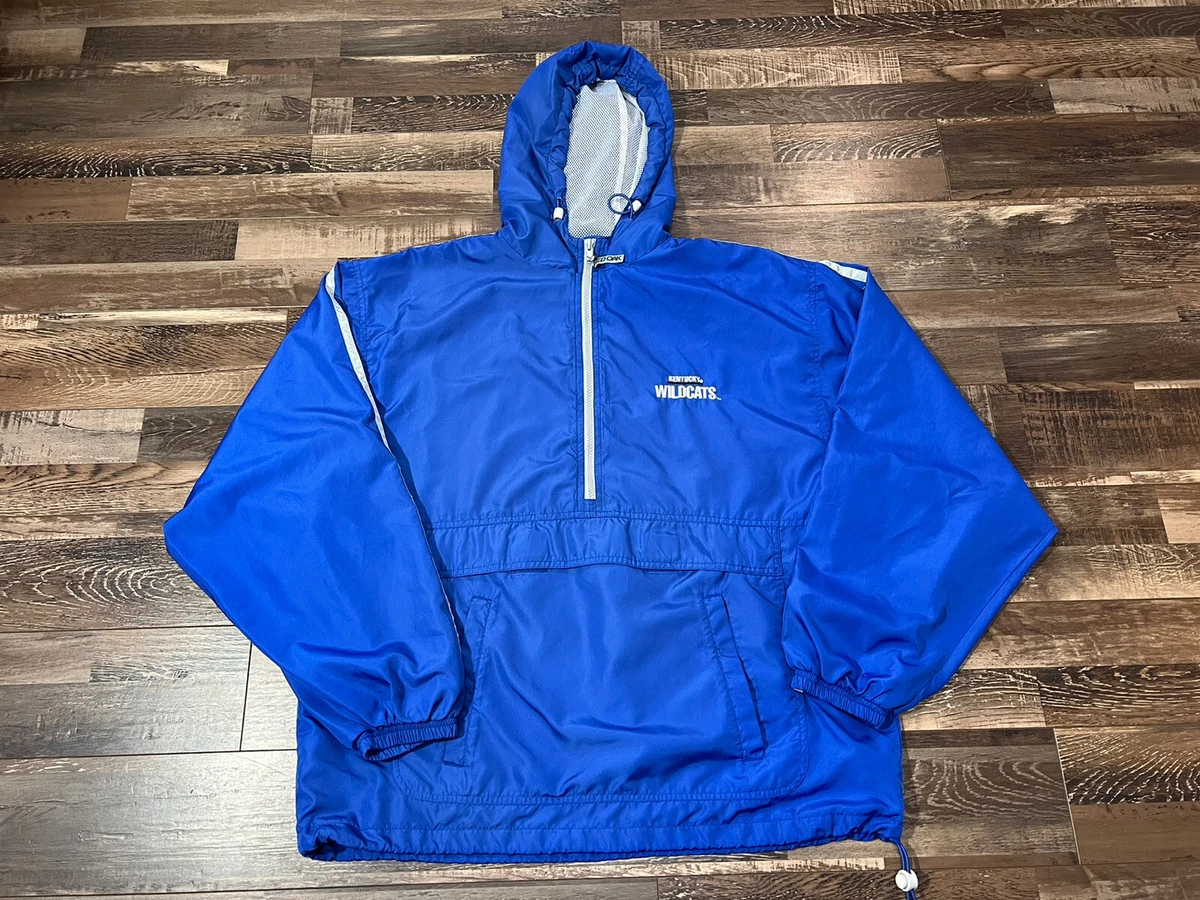 Half red half blue jacket top