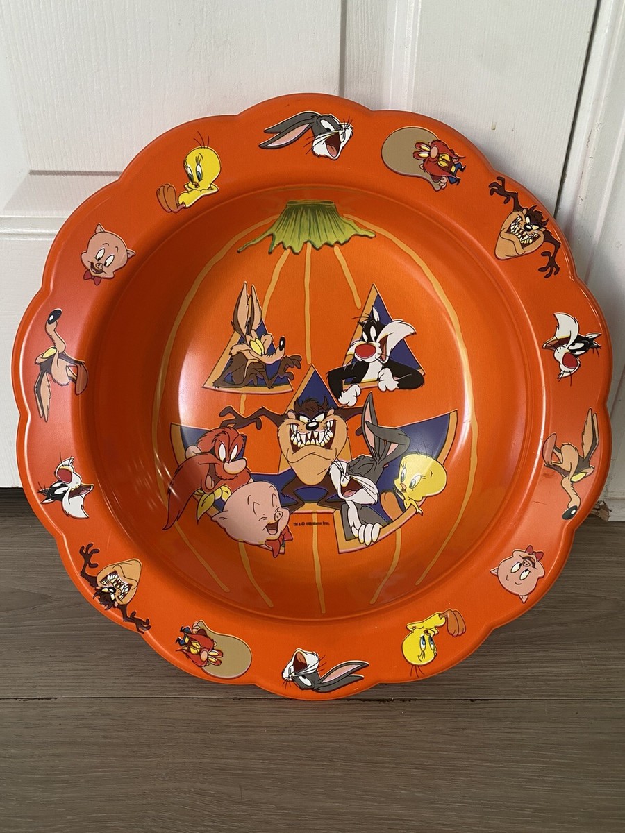 1996 WARNER BROS LOONEY TUNES FILM LARGE Halloween Candy BOWL BUGS