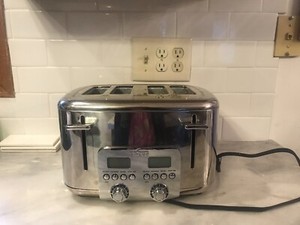 All Clad 4 Slice Toaster TJ824D51/LX-3019 For Parts Or Repair