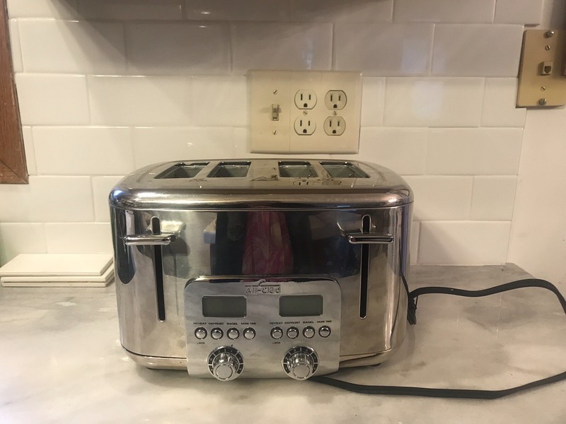 All Clad 4 Slice Toaster TJ824D51/LX-3019 For Parts Or Repair