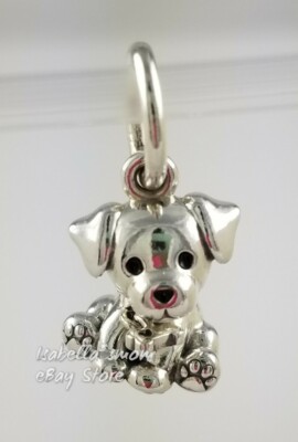 LABRADOR PUPPY Authentic PANDORA Silver/Enamel DOG Dangle Charm 798009EN16  NEW! | eBay