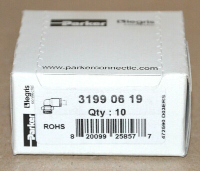 Parker LEGRIS 3199 06 19 Winkelverschraubung M5x0,8 / 10 Stück = 1VPE 
