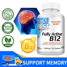 Fully Active B12 Capsules,Supports Memory,Energy And Brain Nerve Health