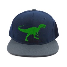 Kid's Favorite Dinosaur Tyrannosaurus Baseball Cap Hat Snapback Navy Blue