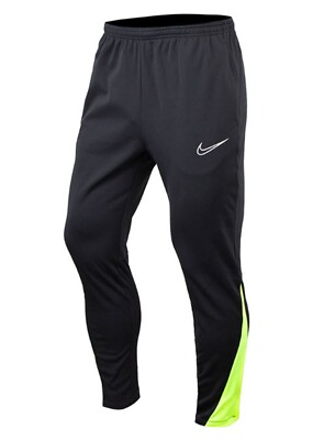 Nike Men Academy Warrior Pants Black Volt Training Run Jogger Pant FB6815-013