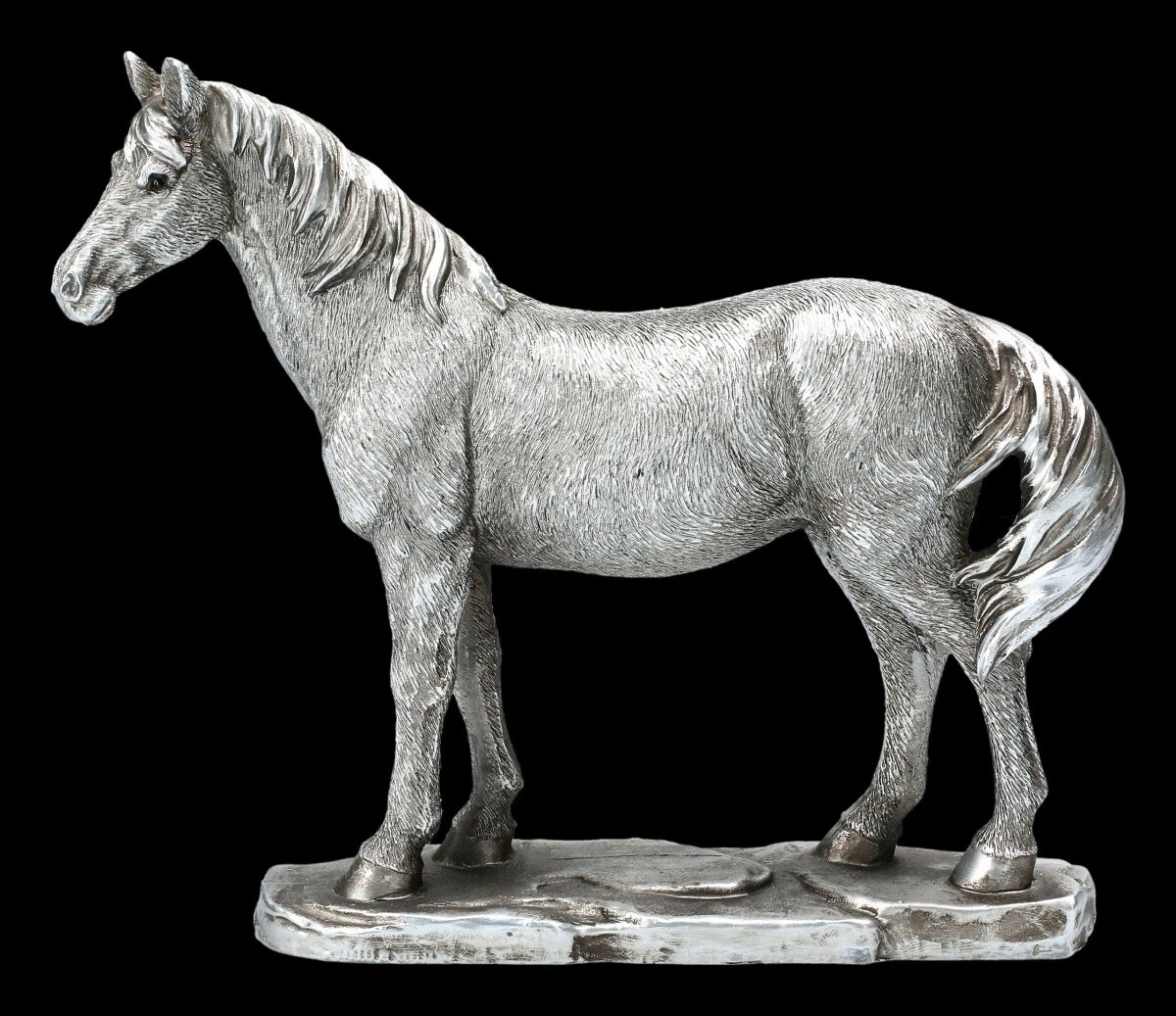 Sculpture Cheval En Fer Style Antique 21cm - Décoration Artisanale Aubaho