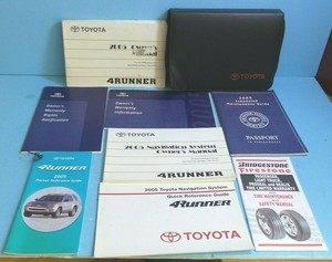 05 2005 Toyota 4runner Owners Manual With Navigation Ebay