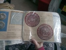 Creative Circle Lacy Heart 1336 and Lacy Angel 2806 Lace Net Darning Kits