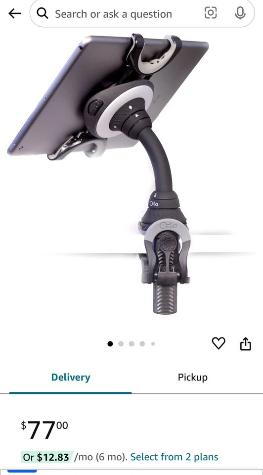 BRAND NEW in box Lynx 3-in-1 Tablet Holder, Stand and Mount–Grip 5”-13" Devices - Image 3 of 4