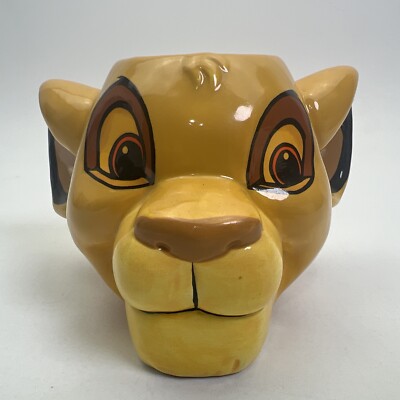 Lion King Simba Walt Disney Bowl Cup Pen Holder Hand Painted Mug China