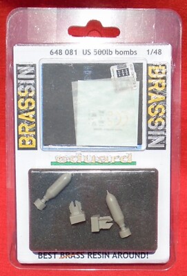 Brassin Eduard two US 500lb Bombs 1:48 scale EDU672081