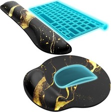 KTRIO Ergonomic Keyboard Wrist Rest, Memory Foam Mouse Pad with Wrist Rest
